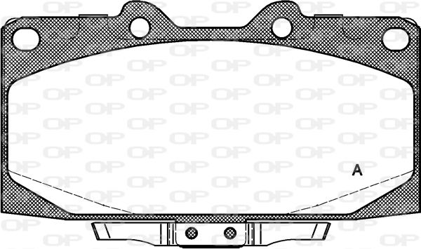 OPEN PARTS Комплект тормозных колодок, дисковый тормоз BPA0599.12